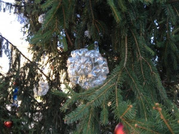 Albero di Natale ecologico in piazza Santuario (inserita in galleria)