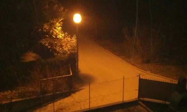 La nevicata notturna (inserita in galleria)