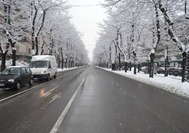 Neve a busto arsizio, viali, 2012