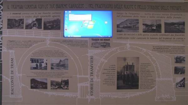 Il centro documentale dedicato alla vecchia tramvia (inserita in galleria)