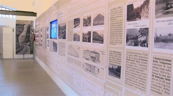 Il centro documentale dedicato alla vecchia tramvia (inserita in galleria)