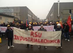 Il corteo dei dipendenti dell'Industria farmaceutica (inserita in galleria)