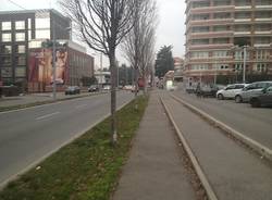 Via Noè a Gallarate, ciclabile ad ostacoli (inserita in galleria)