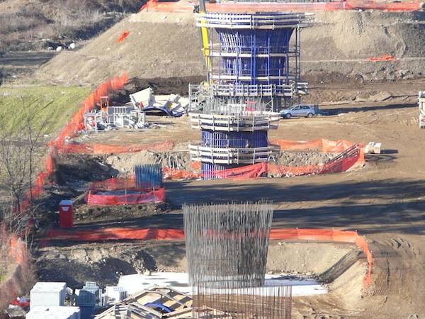 Arcisate-Stabio, il viadotto verso il confine (inserita in galleria)