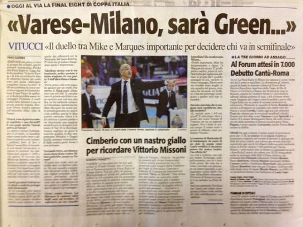 Cimberio - EA7: la rassegna stampa (inserita in galleria)