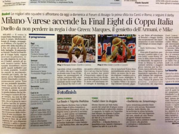 Cimberio - EA7: la rassegna stampa (inserita in galleria)