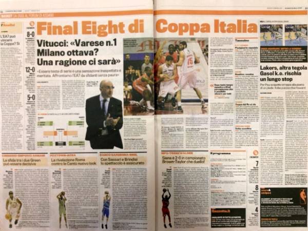 Cimberio - EA7: la rassegna stampa (inserita in galleria)