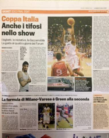 Cimberio - EA7: la rassegna stampa (inserita in galleria)