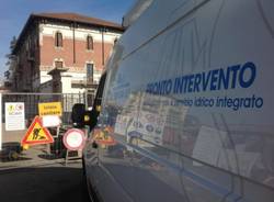 Fuga di gas in centro a Busto (inserita in galleria)