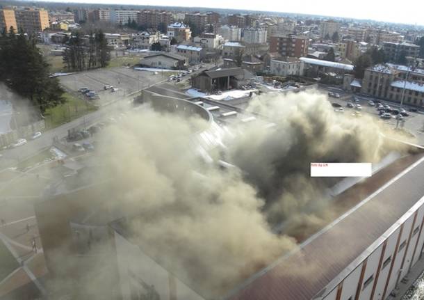 Incendio al Maga di Gallarate (inserita in galleria)