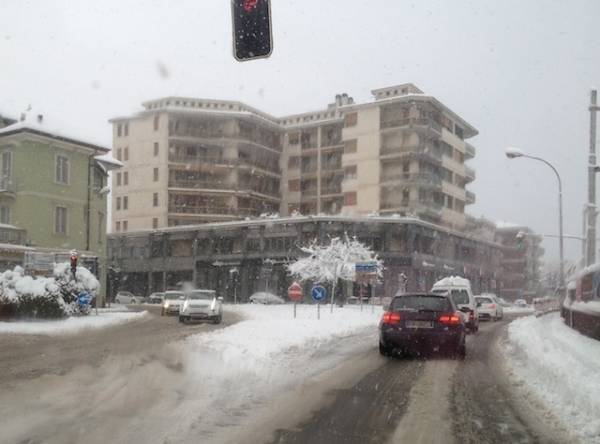 Neve: le  strade a Varese stamattina (inserita in galleria)