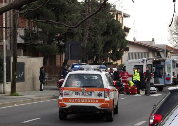 Scontro tra auto e moto a Cerro Maggiore
