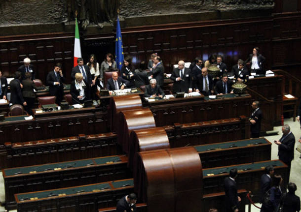 Le immagini dalla Camera dei Deputati (inserita in galleria)