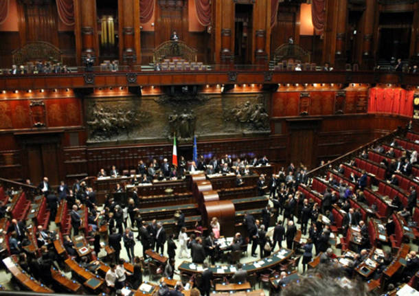 Le immagini dalla Camera dei Deputati (inserita in galleria)