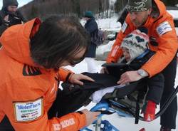 Sulla neve con lo sci da seduto (inserita in galleria)