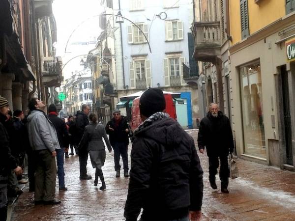 Virzì torna a girare, e tornano le luminarie natalizie in Corso matteotti (inserita in galleria)