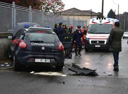 Auto contro Pantera dei Carabinieri (inserita in galleria)