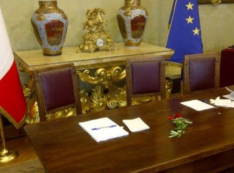 Enrico Letta visto dal suo cellulare (inserita in galleria)