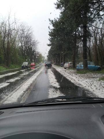 La grandine a Busto Arsizio (inserita in galleria)