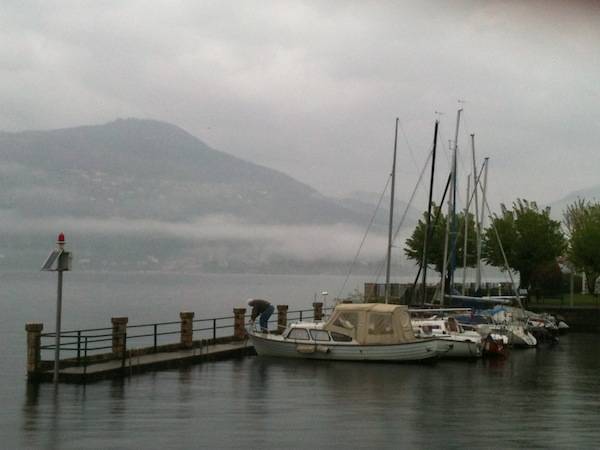 La situazione del lago Maggiore a Ranco (inserita in galleria)