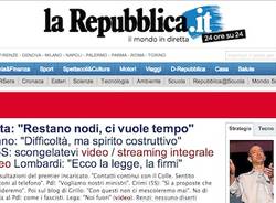 Le home page del 25 aprile (inserita in galleria)
