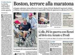 Le prime pagine dei giornali (inserita in galleria)