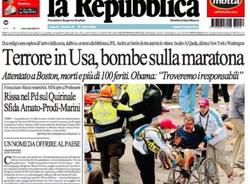 Le prime pagine dei giornali (inserita in galleria)