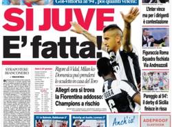 Le prime pagine dei giornali (inserita in galleria)