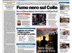 Le prime pagine di oggi (inserita in galleria)