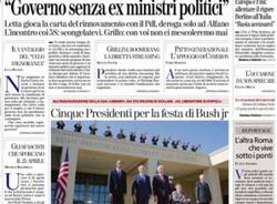Le prime pagine di oggi (inserita in galleria)