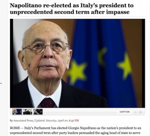 napolitano washington post (per gallerie fotografiche)