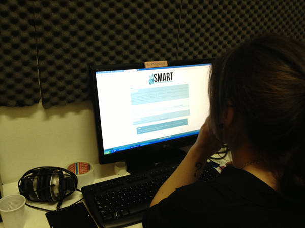Negli studi di NeverWasRadio (inserita in galleria)