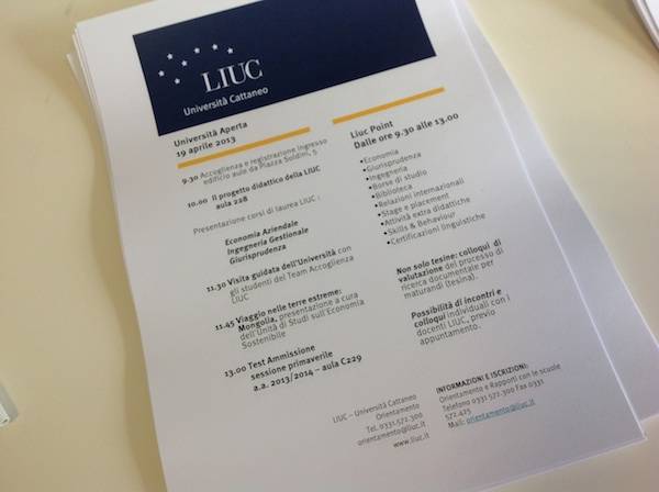 Open day alla Liuc (inserita in galleria)