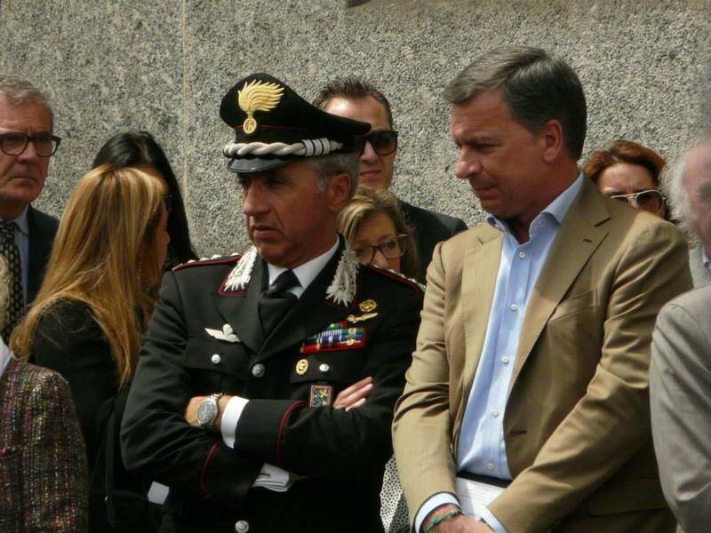 Colonnello Spina e Presidente Allevi