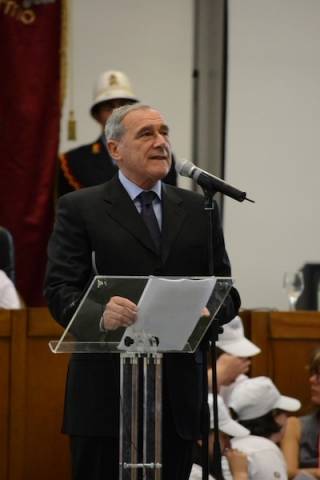 Dentro l'aula bunker dell'Ucciardone (inserita in galleria)