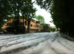 Grandinata come neve a Tradate (inserita in galleria)