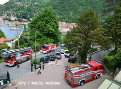 Incendio alla casa di riposo di Laveno (inserita in galleria)