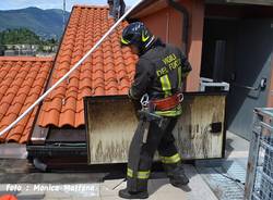 Incendio alla casa di riposo di Laveno (inserita in galleria)