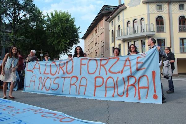 La carovana antimafia a Busto (inserita in galleria)