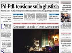 Le prime pagine di oggi (inserita in galleria)