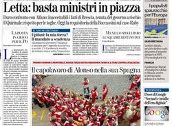 Le prime pagine di oggi (inserita in galleria)