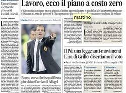 Le prime pagine di oggi (inserita in galleria)