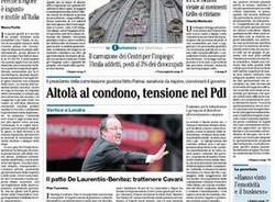 Le prime pagine di oggi (inserita in galleria)