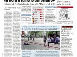 Le prime pagine di oggi (inserita in galleria)