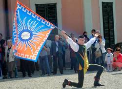 Sbandieratori e figuranti pronti per il Palio Bosino (inserita in galleria)