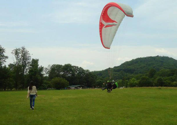 volo libero campo atterraggio parapendio laveno mombello