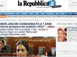 I giornali sulla condanna di Berlusconi (inserita in galleria)