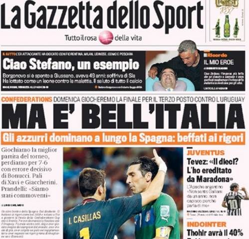I quotidiani in edicola (inserita in galleria)