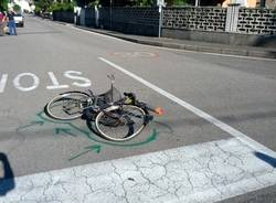 incidente saronno moto bicicletta