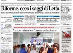 Le prime pagine di oggi (inserita in galleria)